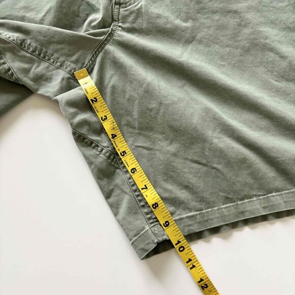 SwissTech Mens Shorts Solid Green Outdoor Hiking Cotton Size 44 Belt Loops - Picture 9 of 10